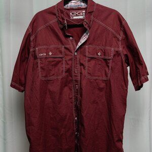 Maroon Gameguard 1818 Button Down